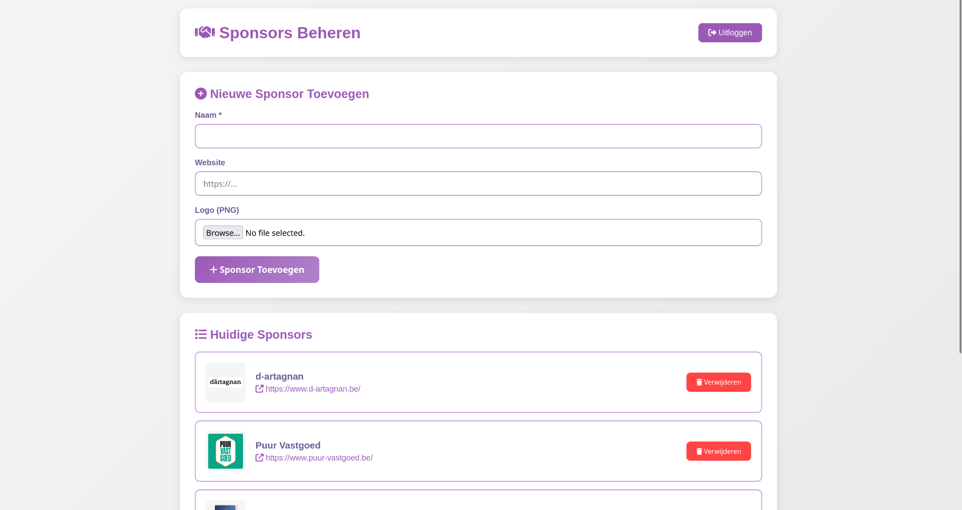 small event website - Project image by Ruben Schoonbaert