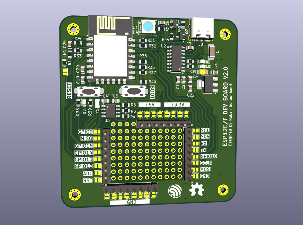 ESP-Devboard - Project image by Ruben Schoonbaert