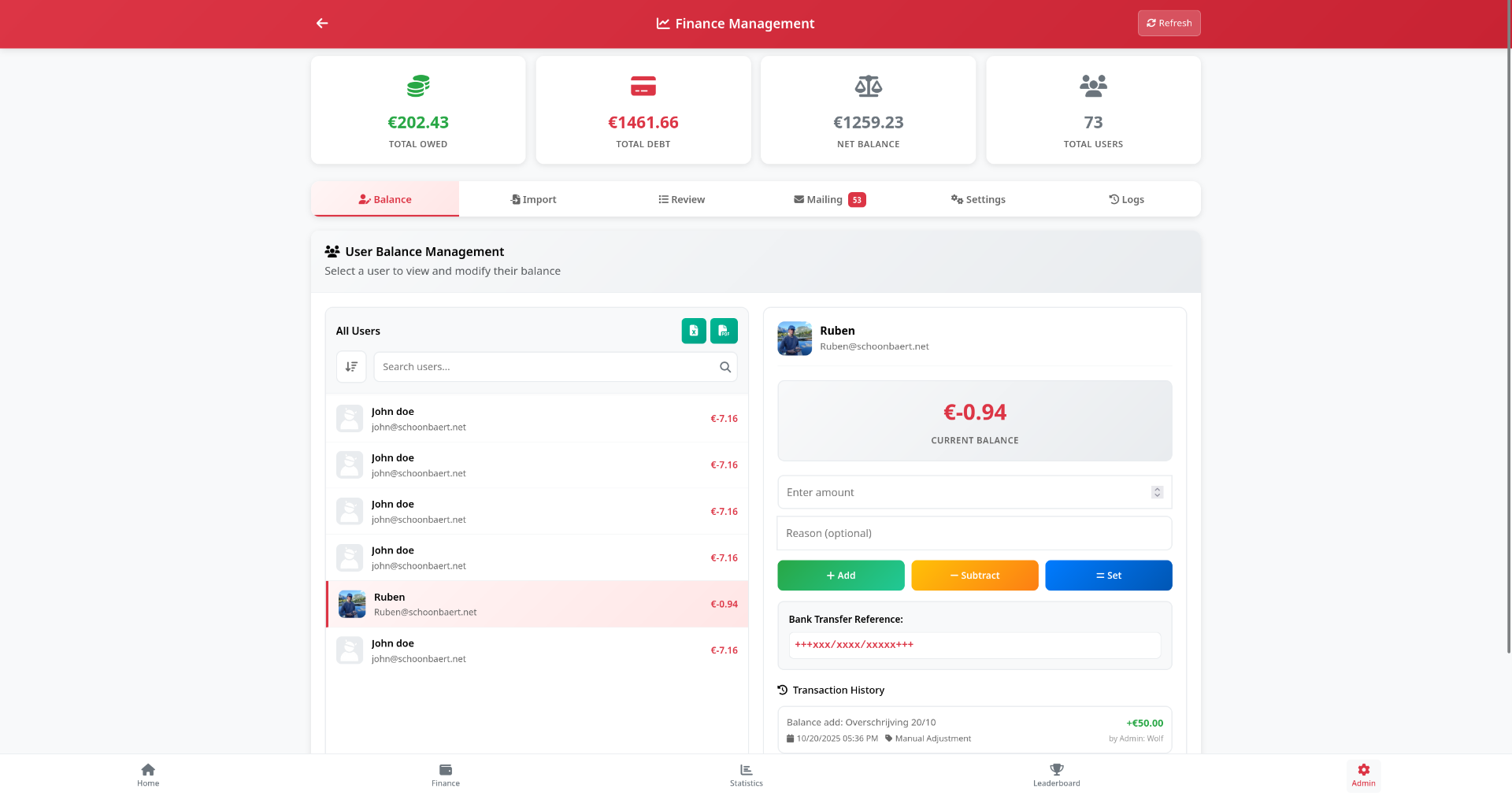 Bar tally webapp - Project image by Ruben Schoonbaert