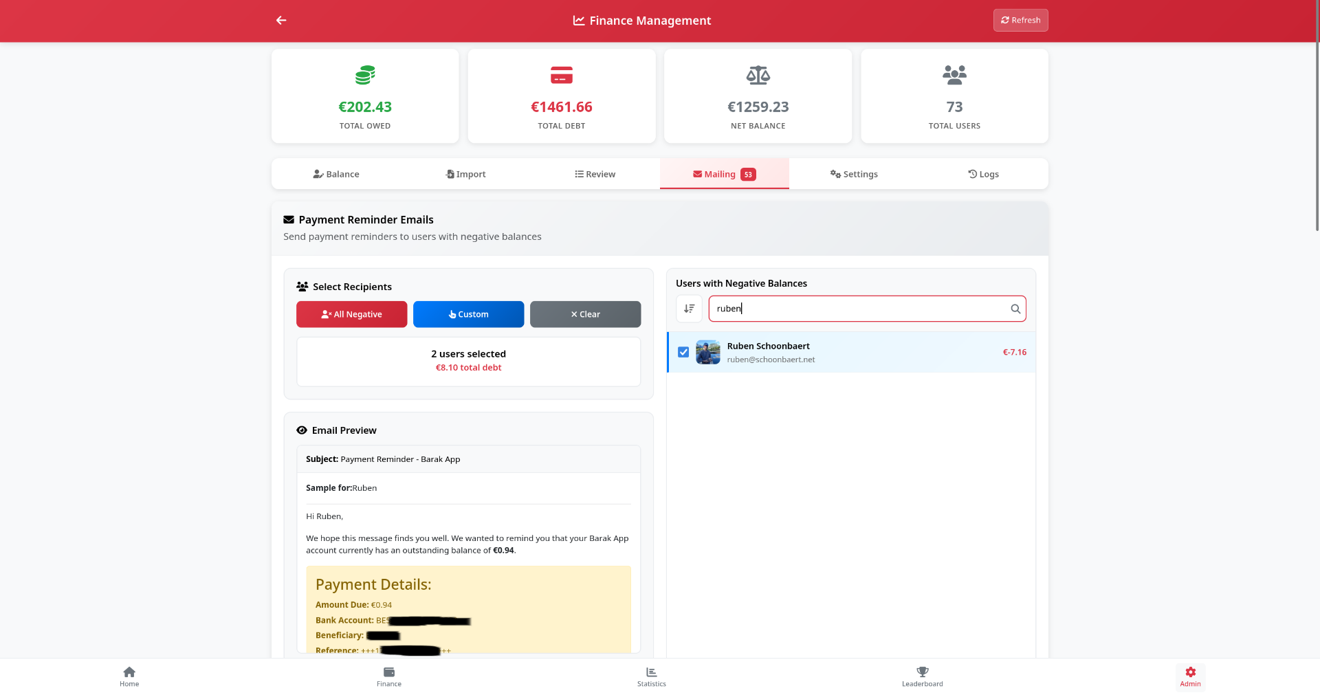 Bar tally webapp - Project image by Ruben Schoonbaert